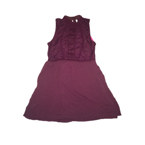 Xhilaration Dresses & Skirts - {Xhilaration} Mockneck Victorian Fit & Flare L